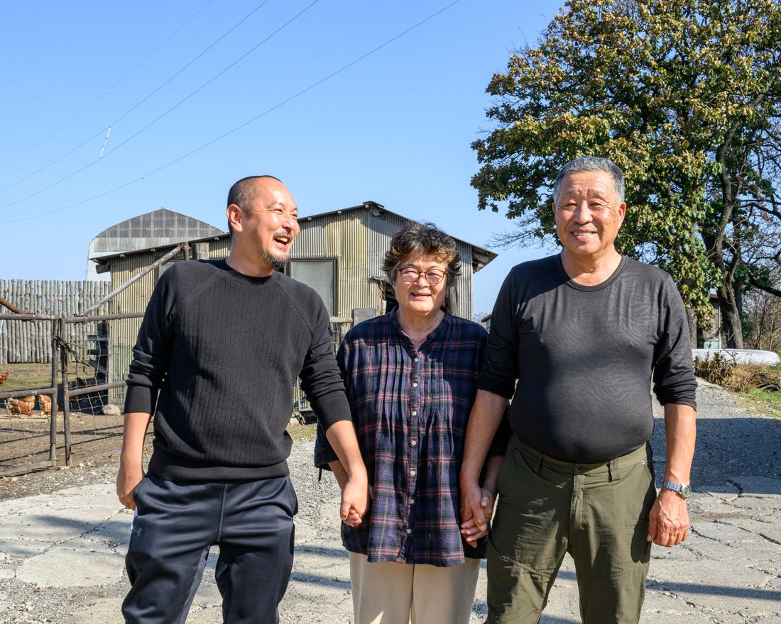 生産者ご家族と一緒に
