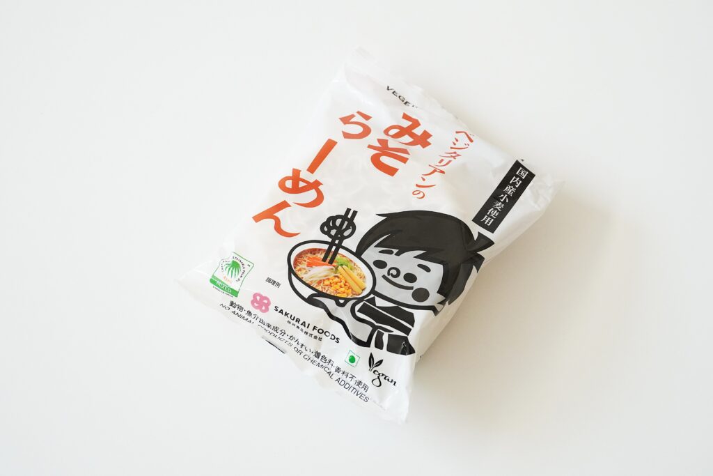 ベジタリアンのラーメンみそ